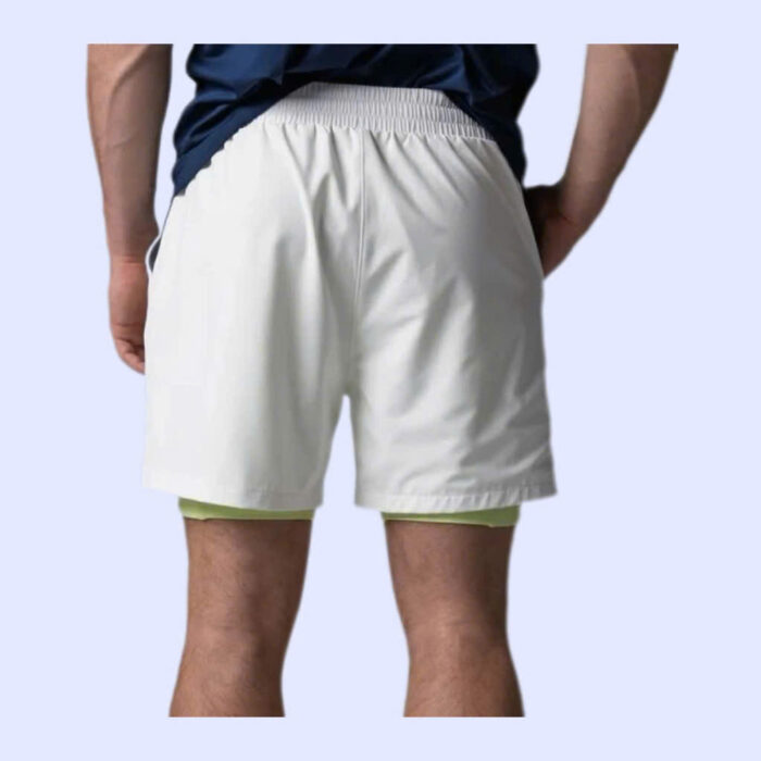 Men's Woven 2-in-1 Shorts White - Ảnh 3