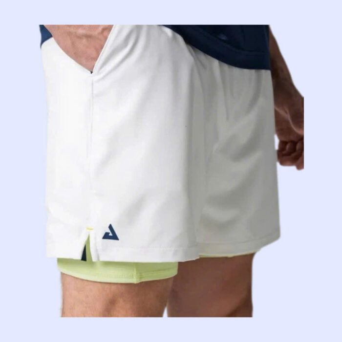 Men's Woven 2-in-1 Shorts White - Ảnh 2