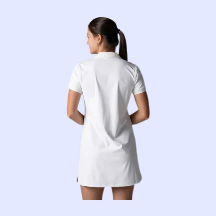 Women's Club Novelty Polo Dress White - Ảnh 2