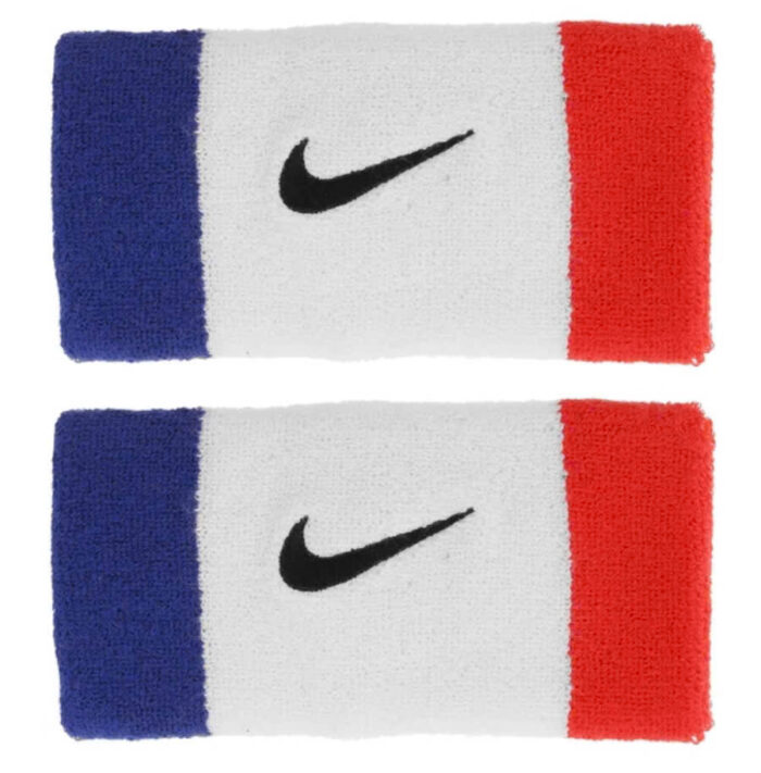 Băng chặn mồ hôi tay Nike Doublewide Wristband Xanh Trắng Đỏ