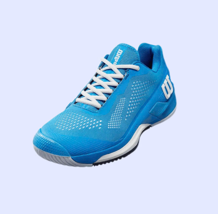 Giày Pickleball/Tennis Wilson Rush Pro 4.0 All Court Tennis Shoes French WRS332080 Màu Xanh Blue - Ảnh 2